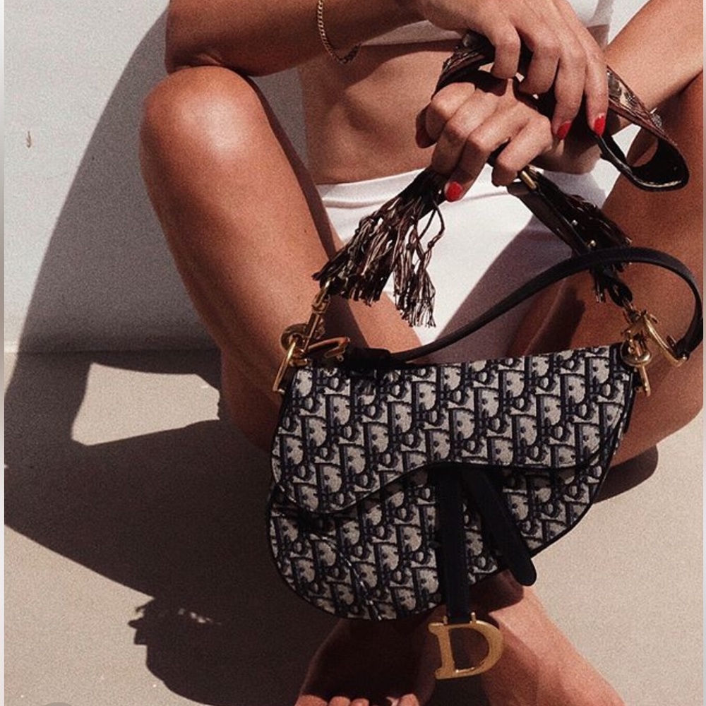 Dior Fringe Bohemian Embroidered Bag Strap - Picture 8 of 8